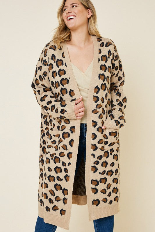 Leopard Print Cardigan – Frappante Clothing